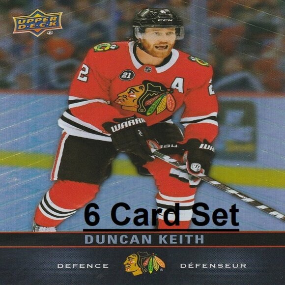 Duncan Keith NHL Hockey Card Collection - 6 NHL Hockey Cards - Picture 1 of 7